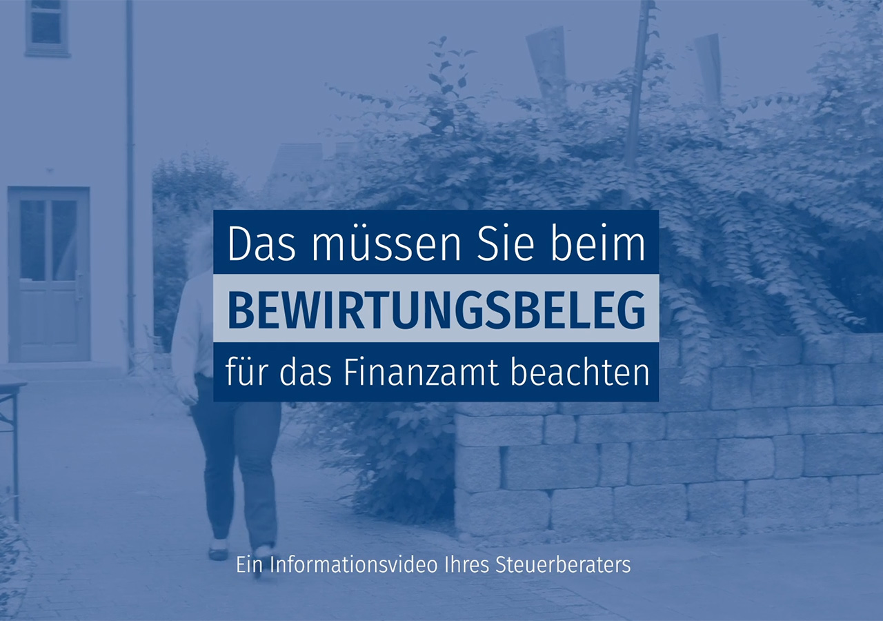 Video zum Bewirtungsbeleg